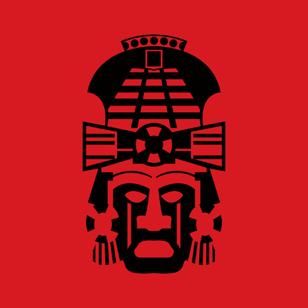 Tribal mask design, abstract artのイラスト素材