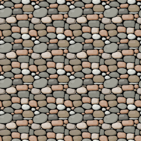 Seamless vector stone wall pattern designのイラスト素材