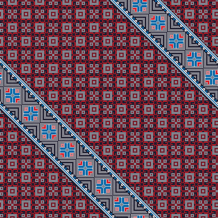 Romanian vector pattern inspired from traditional embroideryのイラスト素材
