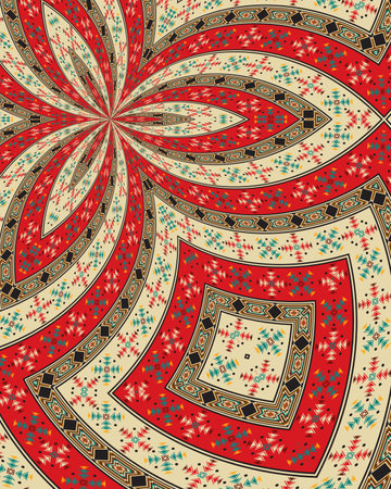 American indian decorative background, vector illustration