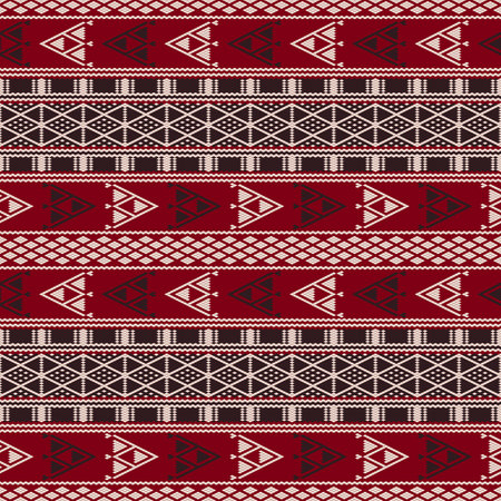 Traditional Tunisian embroidery pattern, seamless vector  composition