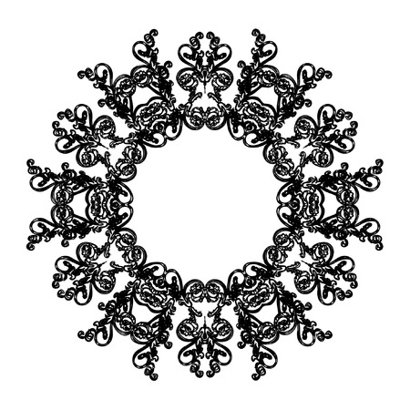 Illustration with abstract ornamentのイラスト素材