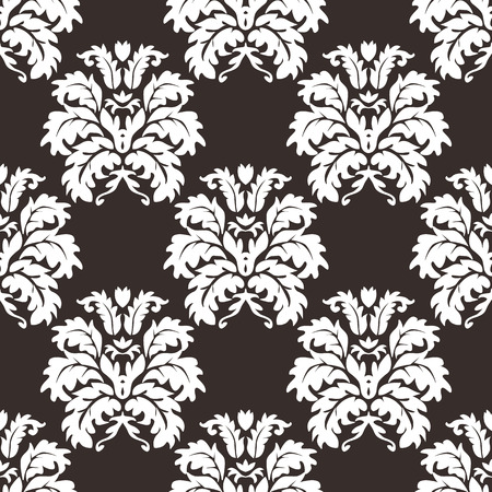 Vector seamless damask pattern. Rich ornament, old Damascus style pattern for wallpapers, textile, scrap booking etc.のイラスト素材
