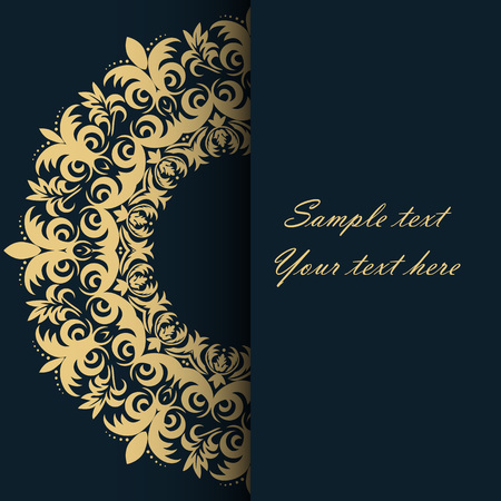 Invitation card for the wedding, anniversary, birthday and other holidays. Illustrations on background with place for text. Can be used as a brochure, signboard, advertisement.のイラスト素材