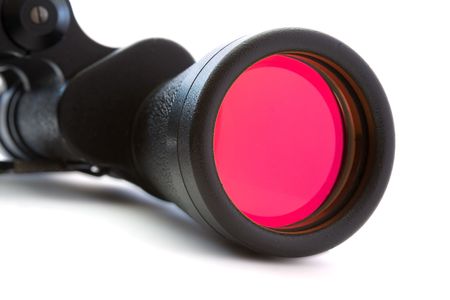 Field-glass on a white backgroundの写真素材