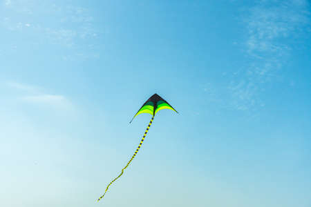 Go out to fly a kite on the weekendの写真素材