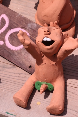 Pottery in the Gardenの写真素材