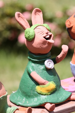 Pottery in the Gardenの写真素材