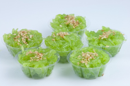 A green of sweet sticky riceの写真素材