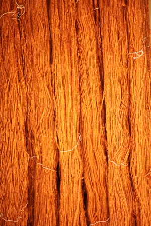 Silk fiber after dyeの写真素材