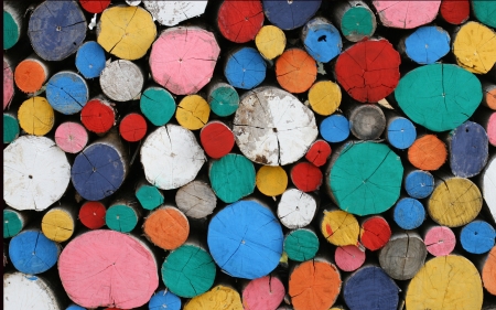 The colorful of wood backgroundの写真素材