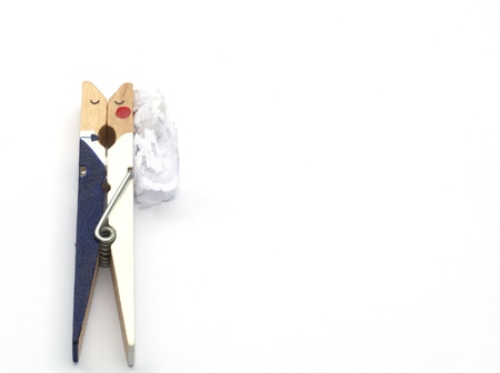 Peg paint as wedding presentの写真素材