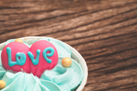 Sweet cup cake close upの写真素材