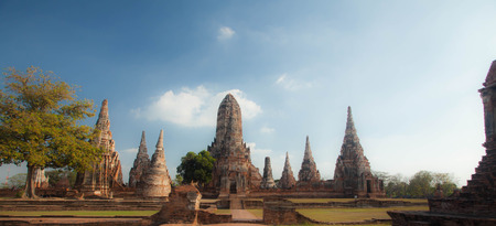 Wat Chai Watthanaram in Ayutthaya,Thailandのeditorial素材