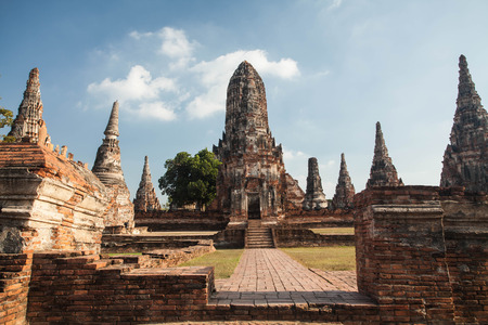 Wat Chai Watthanaram in Ayutthaya,Thailandのeditorial素材