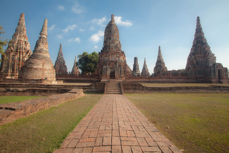Wat Chai Watthanaram in Ayutthaya,Thailandのeditorial素材