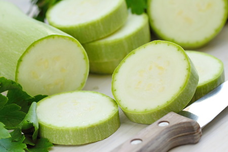 Fresh marrow and other vegetables for cookingの写真素材