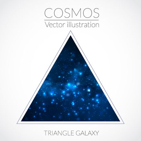 Galaxy into triangleのイラスト素材