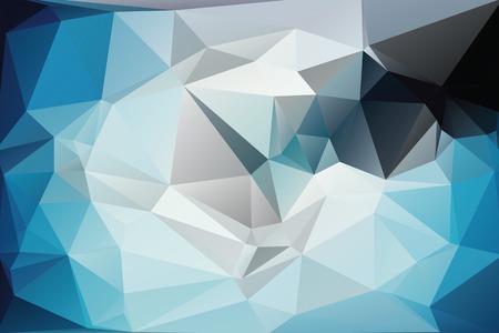 Triangle vector background in blue and gray colorsのイラスト素材
