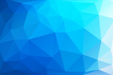 Triangle vector background in bright blue colorsのイラスト素材