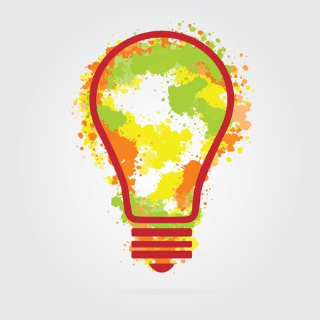Light bulb vector icon - bulb idea, fresh business idea, business infographicsのイラスト素材