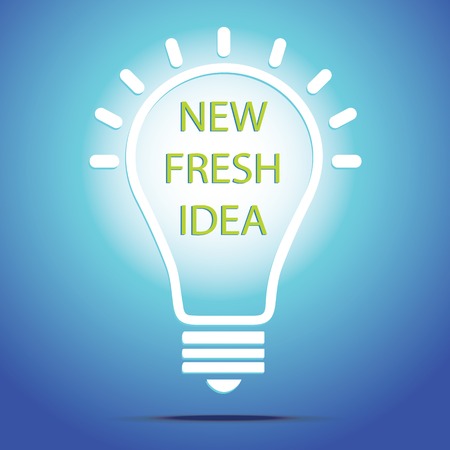 Light bulb vector icon - bulb idea, fresh business idea, business infographicsのイラスト素材