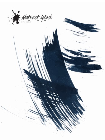 Abstract black splashesのイラスト素材