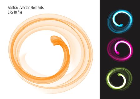 Abstract isolated wave elementのイラスト素材