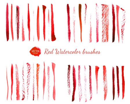Watercolor brushesのイラスト素材