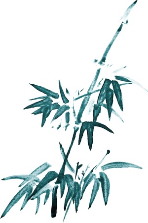 Chinese painting of flowersのイラスト素材