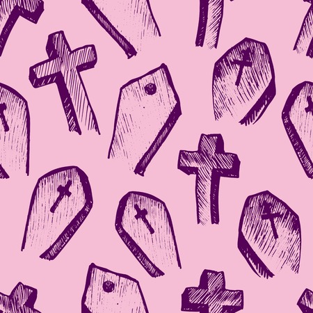 Halloween vector seamlessのイラスト素材