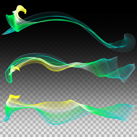 Transparent light effects - colored lighted effect on dark transparented background. Vector illustrationのイラスト素材