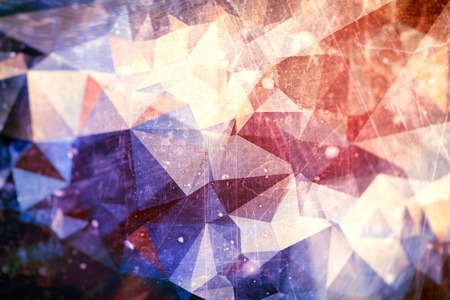 Triangle abstract dark background - dirty and scratch triangular elements