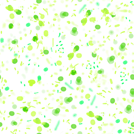 Summer pattern, watercolor green leaves. Vector illustration with textureのイラスト素材