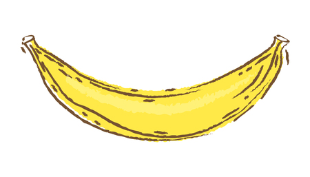 Picture of yellow banana.のイラスト素材