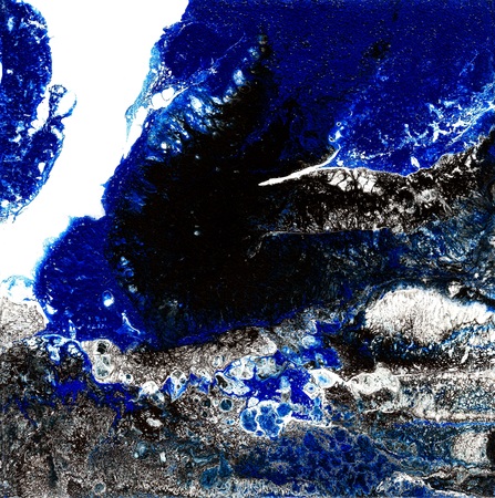 Liquid Acrylic paint, liquid artwork, abstract colorful background with colored painted cells, stainsの写真素材