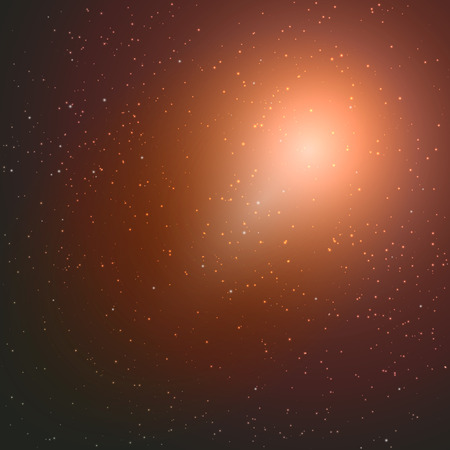 Space vector background with stars. Universe illustration. Colored cosmos backdrop with stars claster.のイラスト素材
