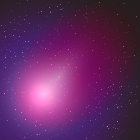 Space vector background with stars. Universe illustration. Colored cosmos backdrop with stars claster.のイラスト素材