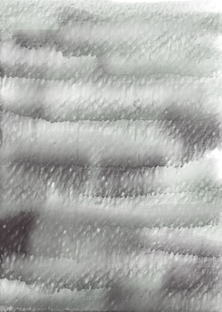 Grey transparent watercolor vectical background. Hand draw watercolor backdrop with flowing paint and waterの写真素材