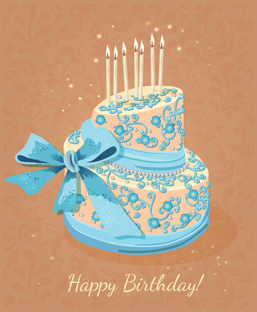 Birthday cake Posterのイラスト素材