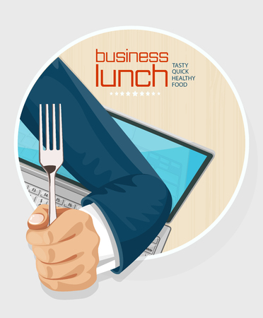 Lunch time concept design backgroundのイラスト素材