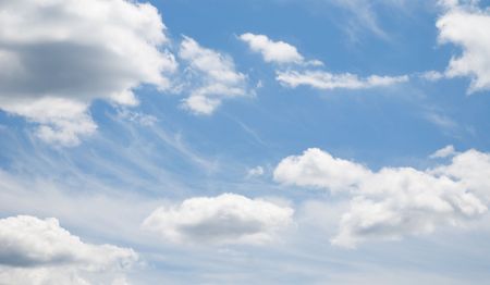 Beautiful blue sky