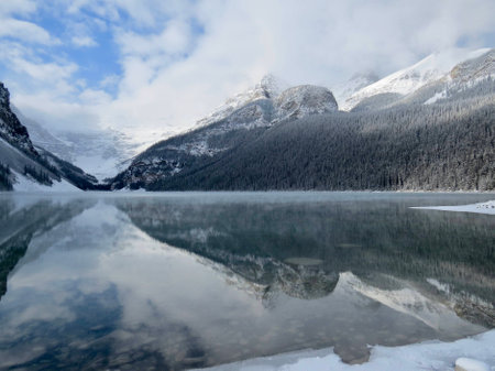 Mountain reflectionsの写真素材