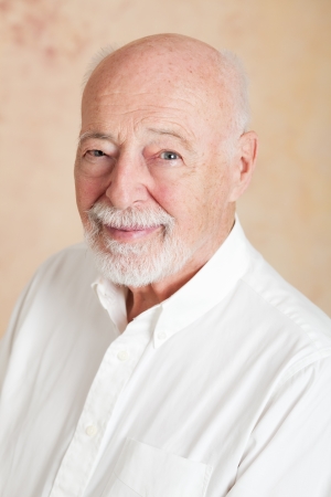 Portrait of handsome, wise looking senior man.  の写真素材