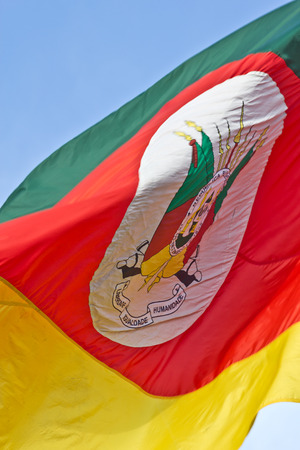 Details of Rio Grande do Sul flagの写真素材