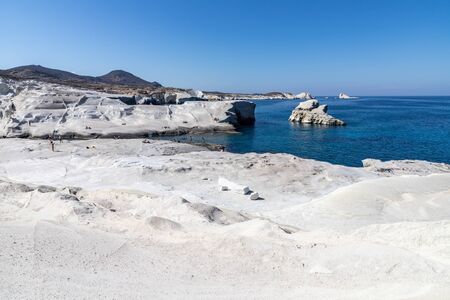 White Cliffs in Sarakíniko beach, Milos, Greece