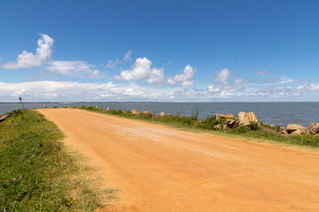 Pier in Lagoa do Patos lake, Tapes, Rio Grande do Sul, Brazil
