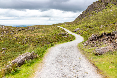 Trail to Mahon Falls, Mountain Breeze, Comeragh, Waterford, Irelandの写真素材