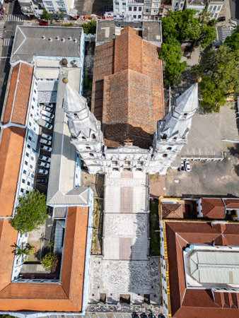 Basilica of Our Lady of Sorrows, Porto Alegre, Rio Grande do Sul, Brazilの写真素材
