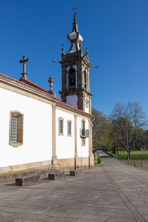 Church of St. Anthony of the Old Tower, Ponte de Lima, Portugalの写真素材